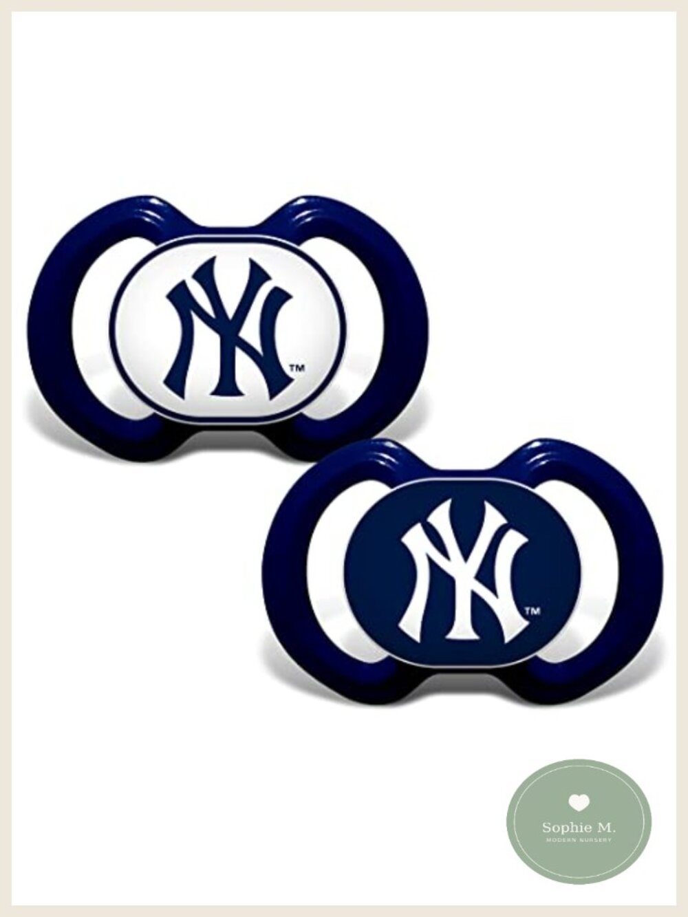 New York Yankees Orthodontic Pacifiers 2-Pack BPA-Free